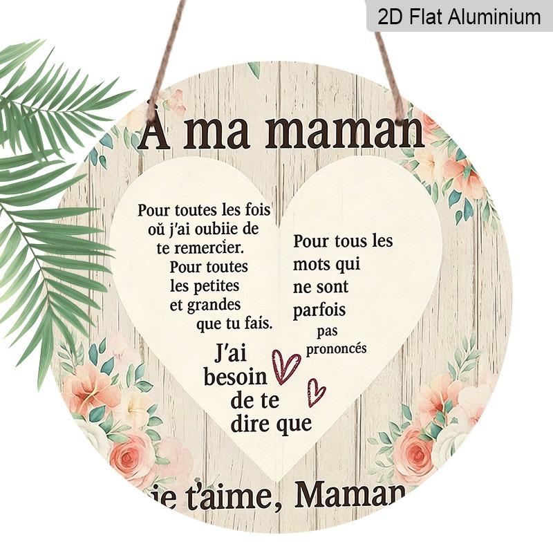 

2D Flat, Retro-style French Aluminum Wall Decorations in Various Sizes. Express Gratitude and Love for Mothers; A Perfect Choice for Mother s Day 20*20cm
