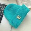 Popular Letter Beanie Hat for Female Y2K Girl Winter Autumn Thick Crochet Hat Soft Breathable Women Casual Skull Cap
