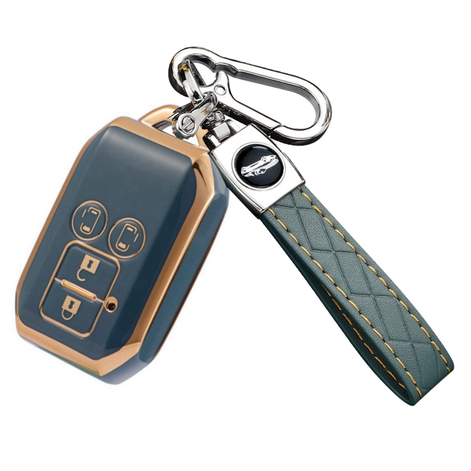 [YANMW] Key case compatible Suzuki New Hustler Jimny Spacia Custom suzuki key case синий