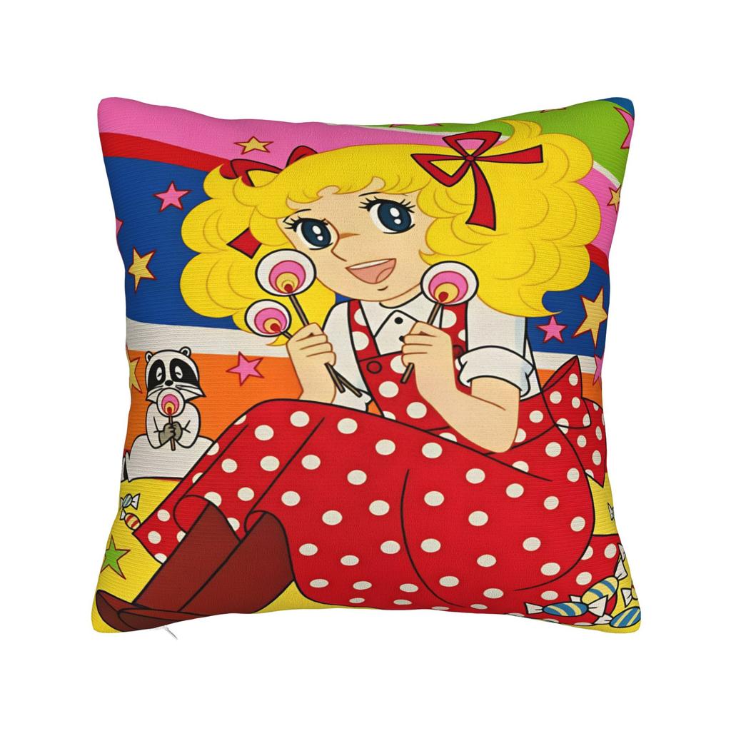 Anime Manga Candy Candy Pillow Case Custom Pillow Cover For Living Room Bed Chair Retro Trendy Pillowcases