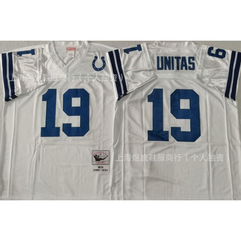 Indianapolis Colts Retro Football Jersey Cotton Fan Apparel NFL Supporters Mens Sports Team Gear