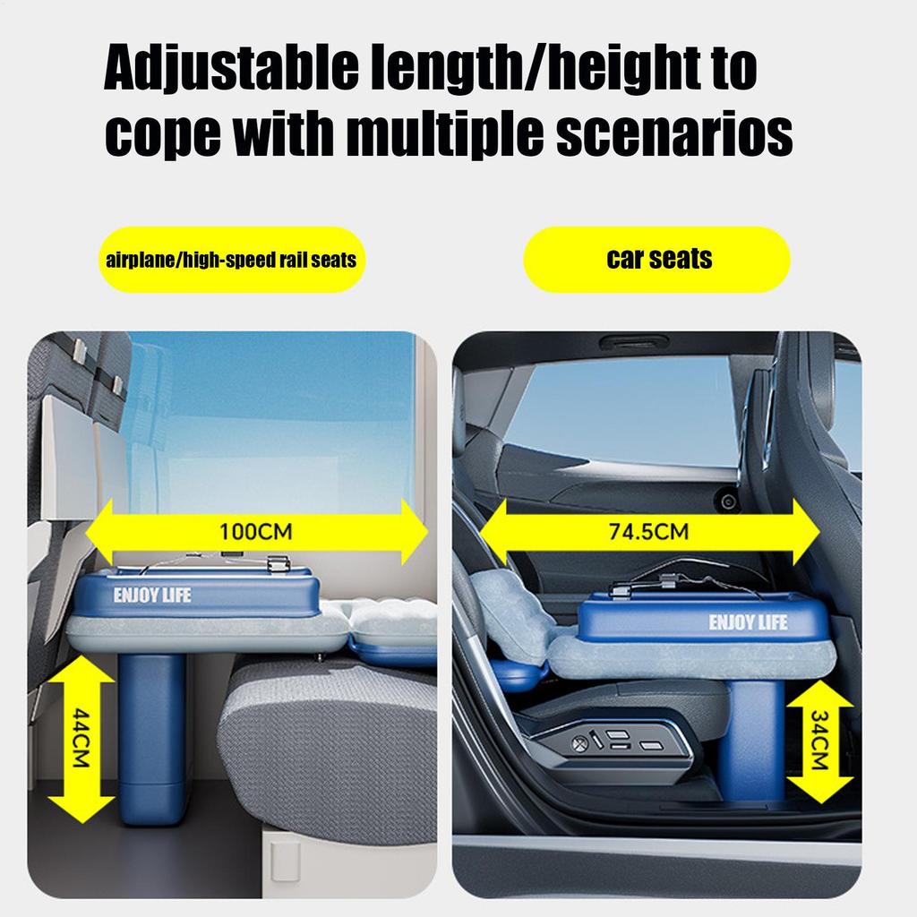 Portable Foldable Toddler Airplane Bed Soft Baby Child Inflatable Mattress Air Bed Seat Extender Sleeping Mattress