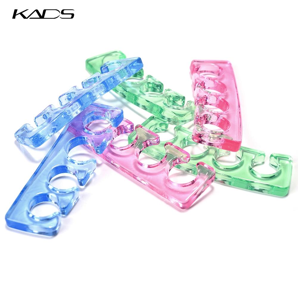 kads 2Pcs/Pair Soft Silicone Toe Finger Separators Nail Pedicure Manicure Finger Spacer For Manicure Flexible Hand Foot Tools