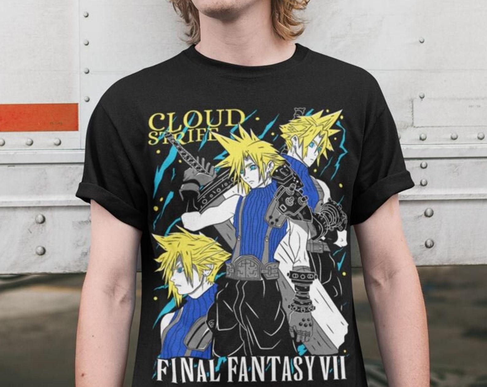 Fantasy Final Seven FFVII Tifa Gaming T-Shirt, Anime Waifu Material Shirt 2XL