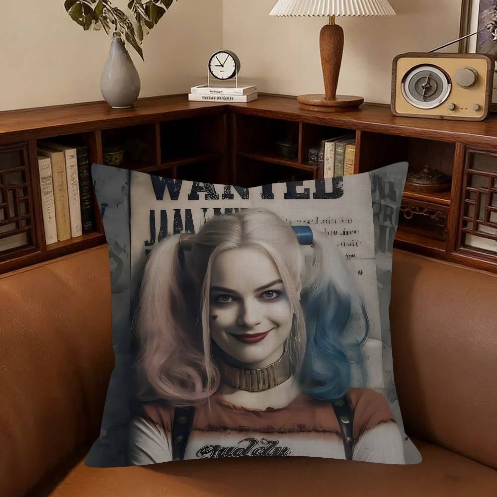 Cushion Cover Inches Farmhouse Decor Home Throw Pillow Covers For Couch Decorations Movie H-H-Harley Cool Quinn