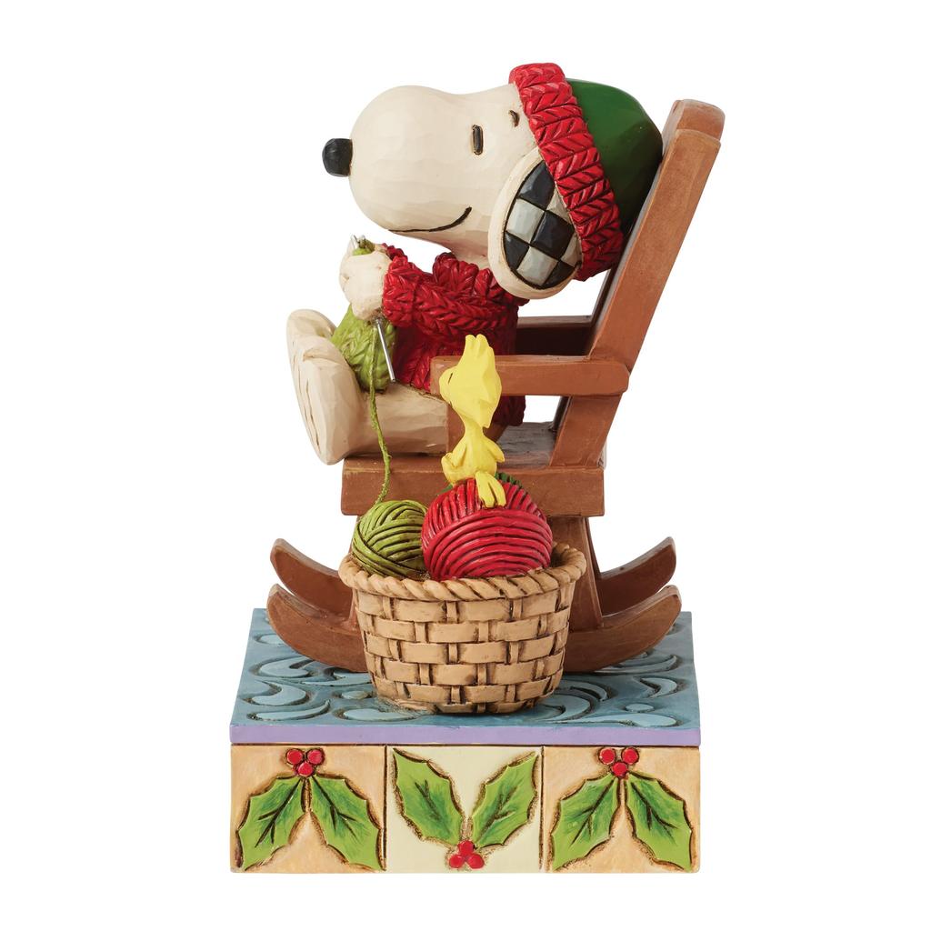 JIM SHORE Snoopy Houpací křeslo 6017232 <Vánoce>