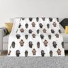 Ghost Roach and Soap Cute Designs Cod Throw Blanket Softest Blanket Decorative Bed Blankets