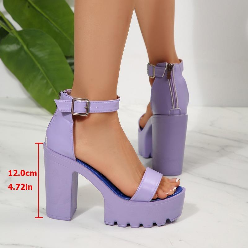 Super High Heels Women's Sandals 12cm Platform Sandals Fashion Elegant Party Wedding Pumps Summer Peep Toe High Heeled Sandalias