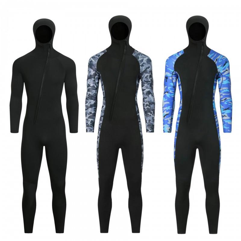 Muta in Neoprene 3mm con Cappuccio Unisex Termica per Subacquea Snorkeling Surf Nuoto Invernale