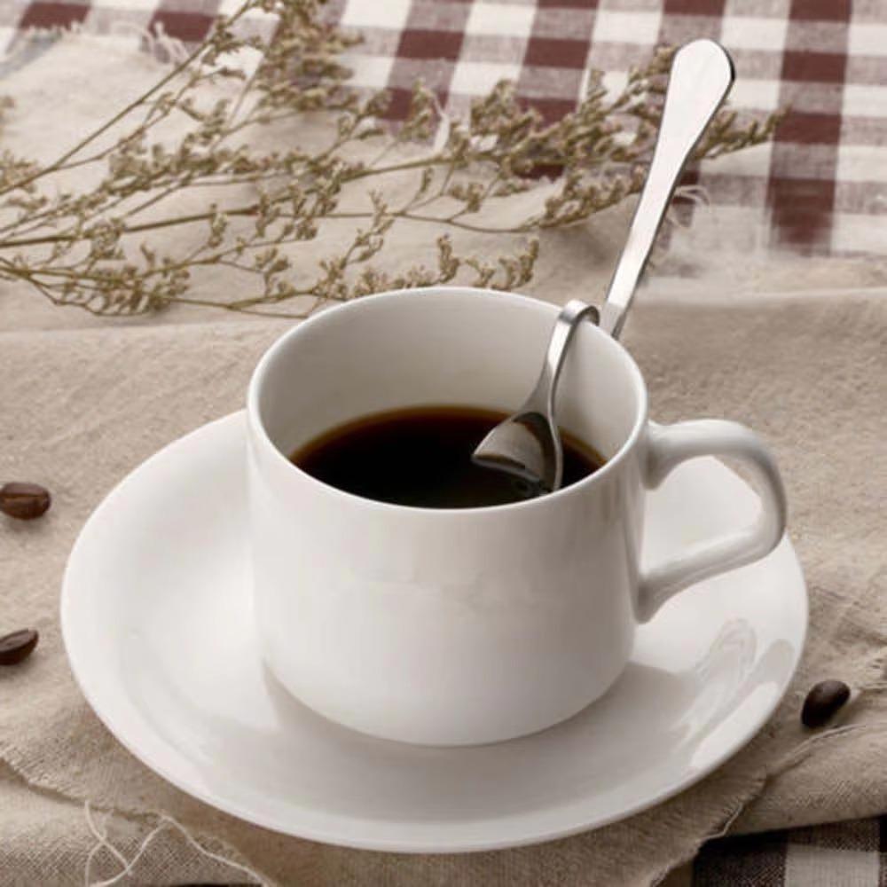 4pcs Stainless Steel Hanging Cup Spoon Twisting Teaspoons Polished Coffee Spoon Set  Cafe Supplies
