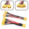 XT60 Kabel Stecker Buchse Verlängerung Parallel Y-Verteiler 1 zu 2 1 zu 3 10cm 14AWG für RC Akku ESC