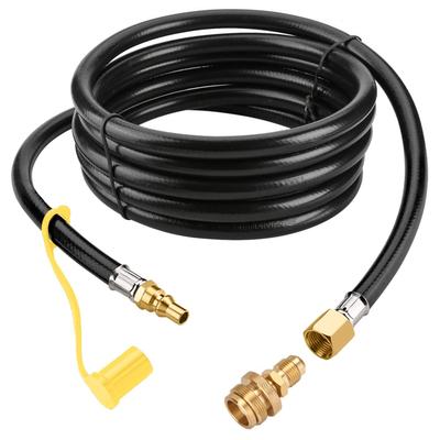 12ft Propane Quick Connect Hose for RV To Ga-s Grill 1/4 " " Quick Connect Hose Converter Replacement