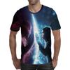 Men T Shirt Spirit Anime 3D Fluorescent Angel Print T Shirt Unisex-Adult Hipster 3D T Shirts
