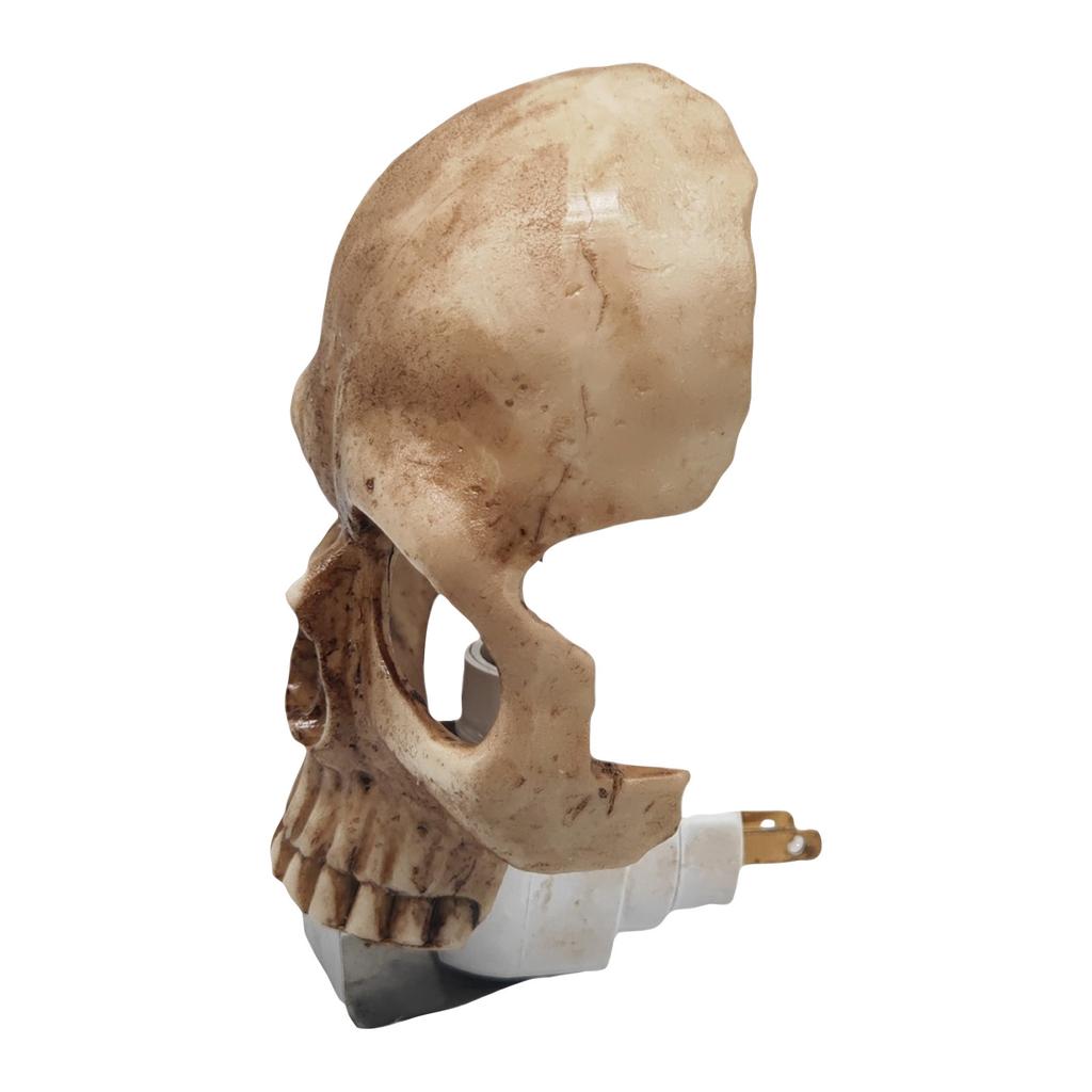 New Human Light, Unique Handmade Halloween Night Lamp, Gothic Skeleton Plug Into Wall Night Light, Halloween Cranium Spooky Party Living Room
