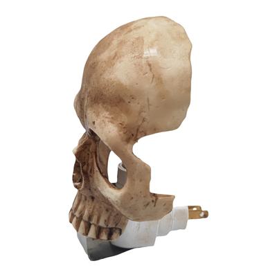 New Human Light, Unique Handmade Halloween Night Lamp, Gothic Skeleton Plug Into Wall Night Light, Halloween Cranium Spooky Party Living Room