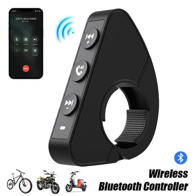 Bluetooth 5.3 Dálkové ovládání na řídítka motocyklu Bezdrátové dálkové tlačítko Sluchátko do helmy Ovladač médií na řídítka motocyklu/kola