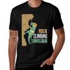 Rock Climbing Dinosaur Trex Climber Tshirt Fashion Print Casual Short Sleeve Tshirt