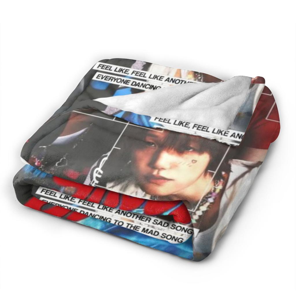 DUH! P1Harmony Kpop Music Album Blanket Fleece Cozy Soft Throw Blankets for Bed Bedding Throws