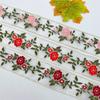 1 Yards Ethnic Style Embroidery Lace Flower Organza Embroidery Hanfu Clothing Accessories Ribbon Accessories