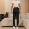 Frauen Hohe Taille Casual Hosen Einfarbig Fleece Thermo-Leggings Winter Lange Fleece Hose Plüsch Laufen