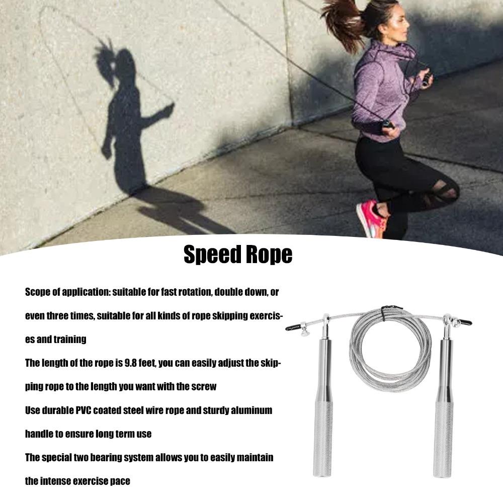 Aluminum Alloy Steel Core Skipping Rope  Professional Speed Skipping Competition
