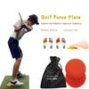 Bodenreaktionskraft Gummi Kraftpedal Trainingsgerät Schrittpolster Für Golfschwung Golfgeschenk Für Golfliebhaber Erhöhung der Schlägerkopfgeschwindigkeit