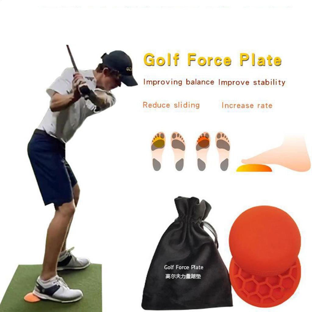 Bodenreaktionskraft Gummi Kraftpedal Trainingsgerät Schrittpolster Für Golfschwung Golfgeschenk Für Golfliebhaber Erhöhung der Schlägerkopfgeschwindigkeit