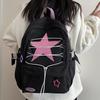 Schoolbag new pink star strap casual class student backpack fashion large capacity campus leisure backpack