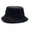 Rodem Plus Size Pork Pie Bucket Twill Size Black Men's Hat, 2-Way Cotton, Thin, Soft, Lightweight, Foldable, Washable, Cotton, XL,