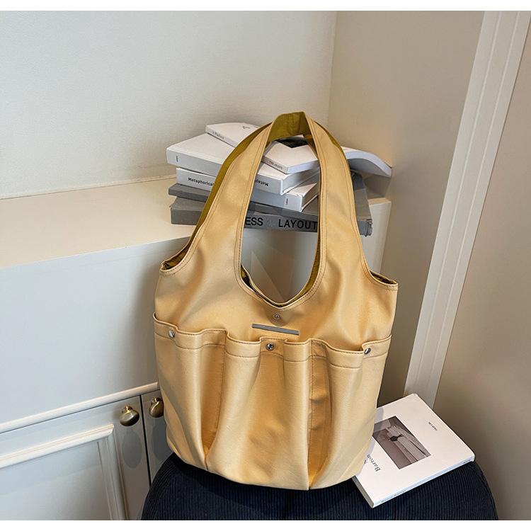 Korean Large-capacity Underarm Bag Women's Bag 2025 New Fashion Casual Shoulder Bag Pleated Portable Commuter Bag