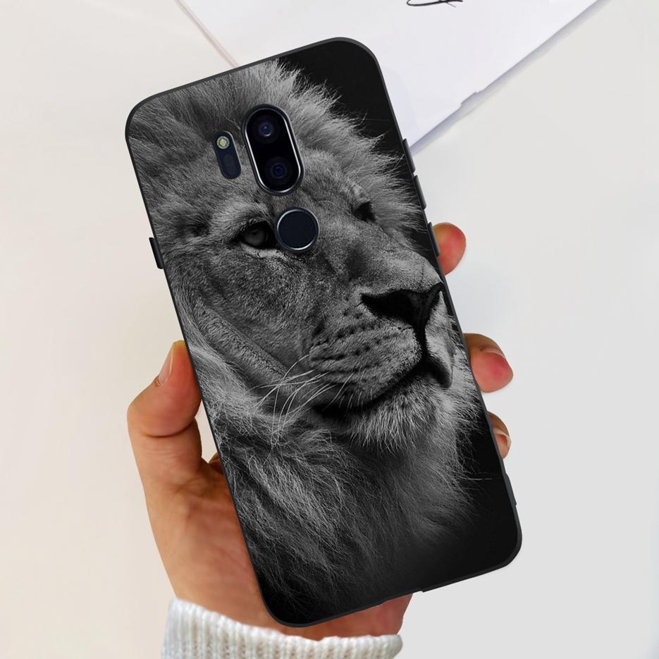 Para LG G7 thinQ Funda G710EM LM-G710 G710 Cubierta Pintada de Lujo Fundas de Teléfono de Silicona Suave Para LG G7 ThinQ Cubiertas Traseras 6.1'' Parachoques
