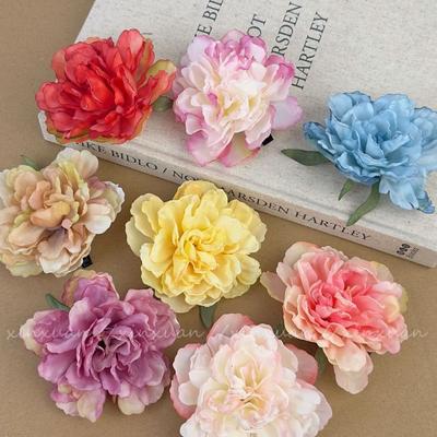 Fashion Simulated Flower Hairclip Colorful Fake Flowers Hairpins New Peony Flower Hairpin