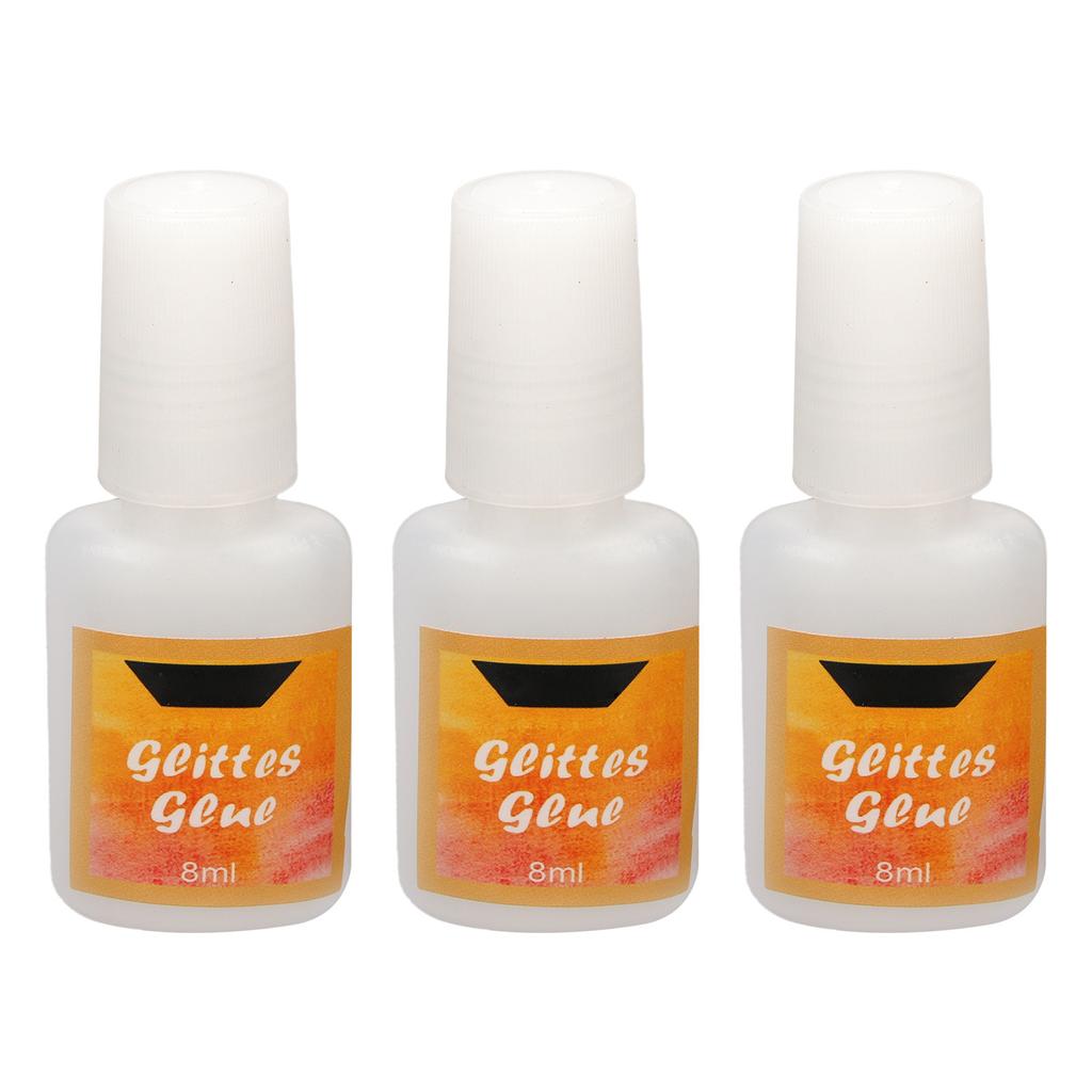 3pcs Body Glitter Gel Set Temporary Adhesive DIY Face Glitter Tattoo Skin Glue for Cosplay Party