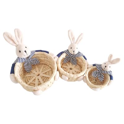 Miniature Easter Basket Candy Eggs Baskets Funny Party Favors Rustic Animal Basket Candy Gift Basket for Bedroom Decor
