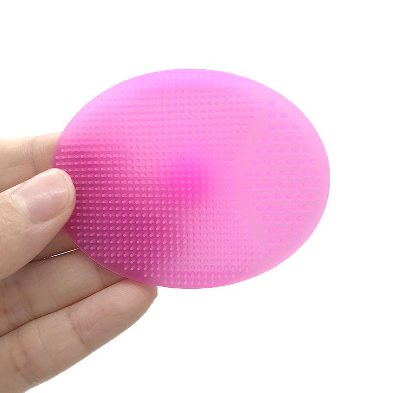 Silicone Baby Shampoo & Bath Brush - Facial and Round Face Wash Brush