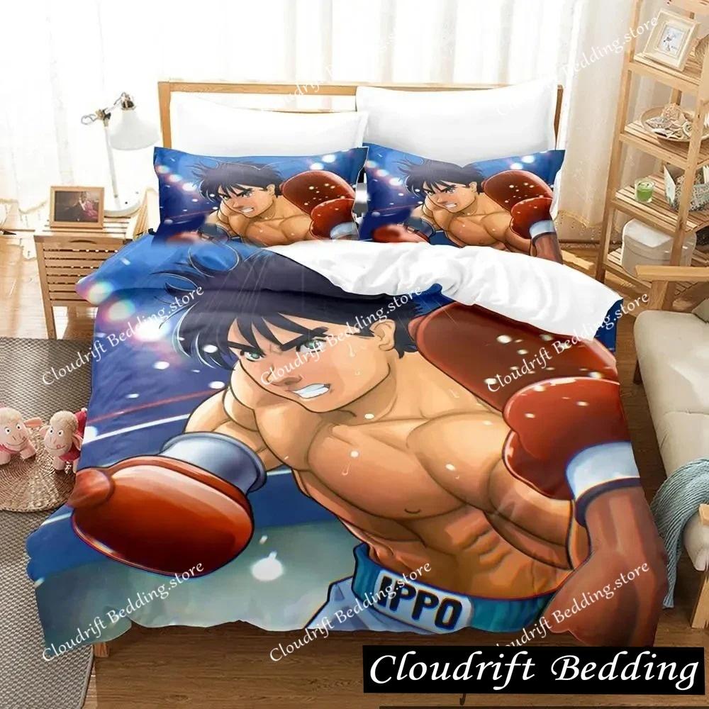 Kampfgeist Hajime No Ippo Anime Bettwäscheset Jungen Mädchen Einzelbett Queen Size King Size Bettbezug Kissenbezug Bett Jungen Erwachsene
