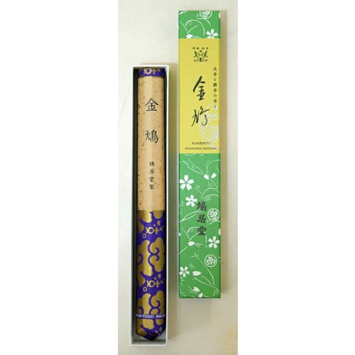 Kyukodo Incense Sticks, Kinpo, Paper Box, Short Incense Sticks, 1 Bundle, 17cm, #147