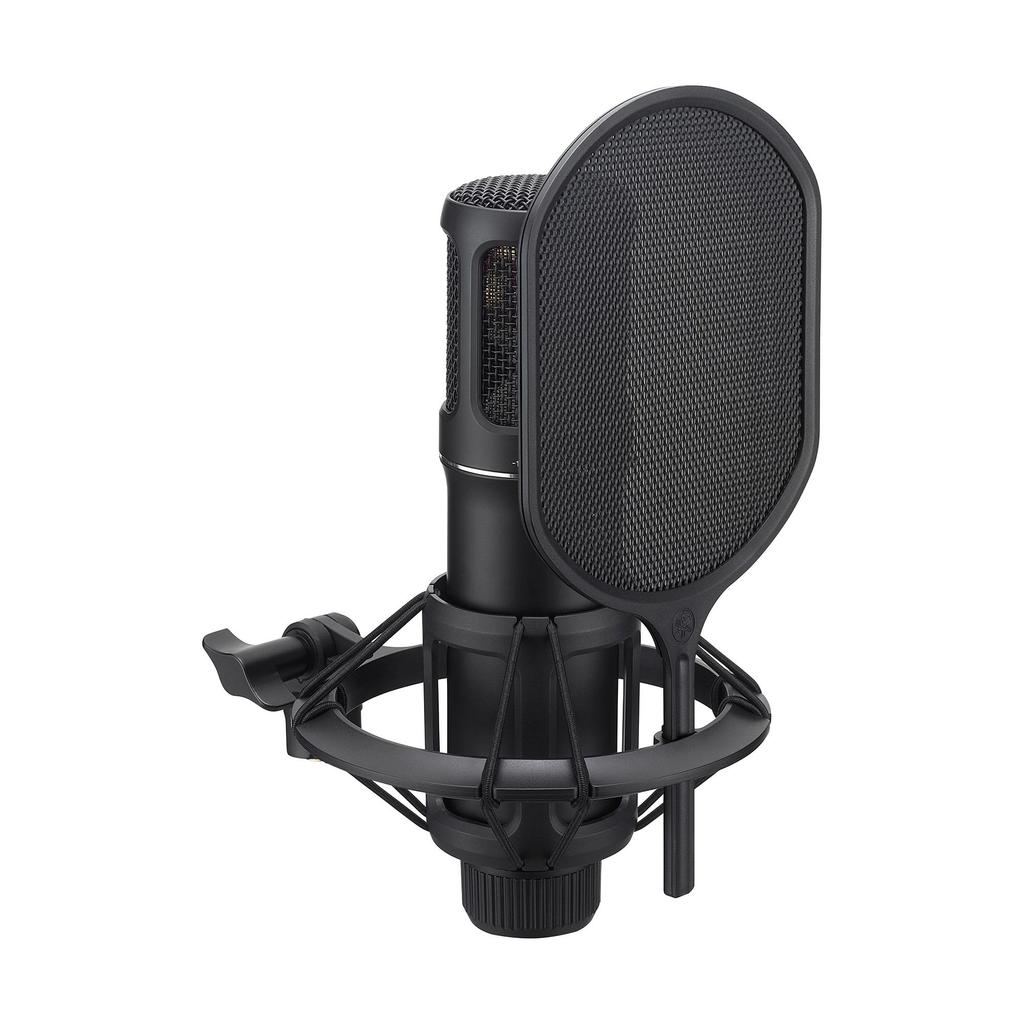 Yamaha YCM705 B Cardioid Condenser Microphone for and Home Black Recording, Streaming, Recording,