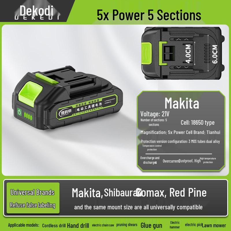 Universal Lithium-Powered Electric Tool Set: Angle Grinder, Impact Drill, Chainsaw, Cutting Machine, Wrench, Air Gun, Hammer.