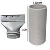 Tubo di Estensione per Condotto Diametro 130/150mm Accessori Tubo di Scarico Condizionatore d'Aria Portatile Ugello Piatto Tubo di Scarico Adattatore per Finestra
