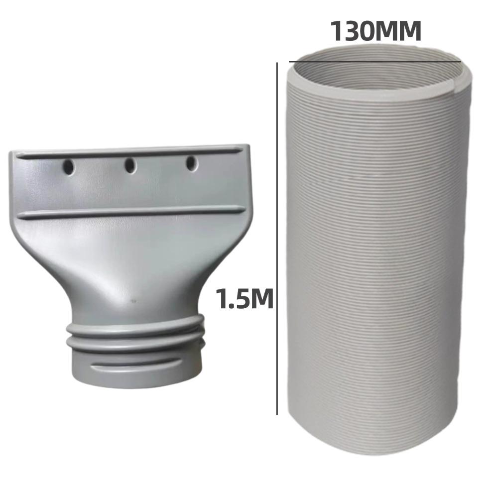 Tubo di Estensione per Condotto Diametro 130/150mm Accessori Tubo di Scarico Condizionatore d'Aria Portatile Ugello Piatto Tubo di Scarico Adattatore per Finestra