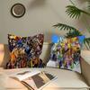 Cartoon B-Digimon Pillow Covers Cartoon Sofa Decorative Home Double-sided Printing Short Plush Cute Cushion Cover