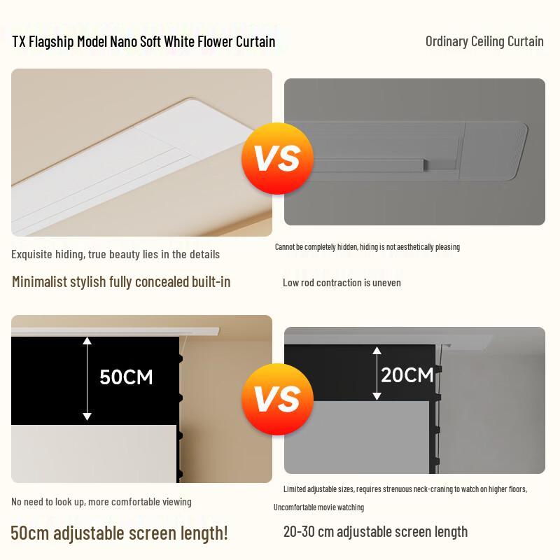 Pang Juren AI Smart Electric Recessed Projection Screen