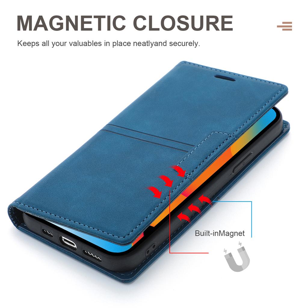 Für iPhone 16 Pro Max Brieftasche Handyhülle Magnetverschluss Leder Klapphülle