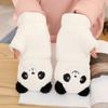 Flip Gloves Cartoon Panda  Gloves Women  Flip Gloves Autumn Winter Gloves Apparel Accessories