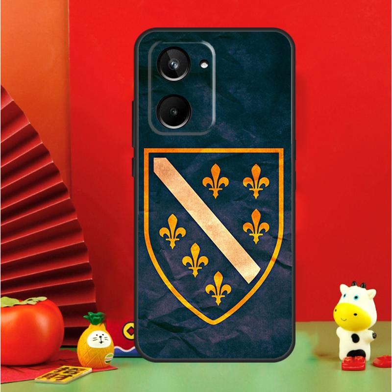 Bosnia and Herzegovina Flag Case For Realme C67 C55 C53 C51 C35 C33 C31 C30 C25s C21Y GT Neo 6 GT5 9 10 11 12 Pro Plus