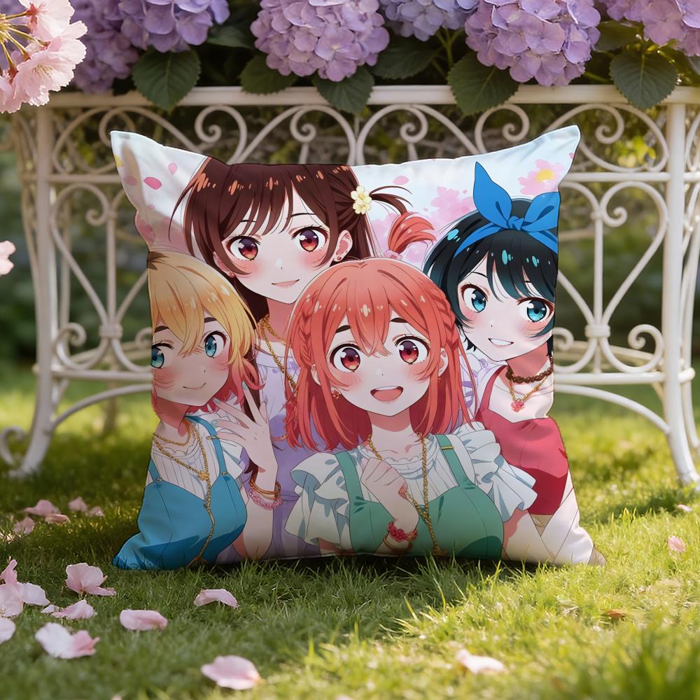 O-Okarishimasu Anime Cushion Cover Home & Car Dual-Scene Pillow Cover: Reversible for Premium Comfort