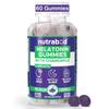 Nutrabud Melatonin 3mg Sleep Gummies For Men & Women, Natural Veg Supplement For Restful Deep Sleep - 60 Count Pack of 1