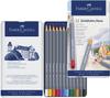 Goldfaber Aqua Watercolor Pencil 12 Colors In a Tin 114612 Faber-Castell Set, Box,
