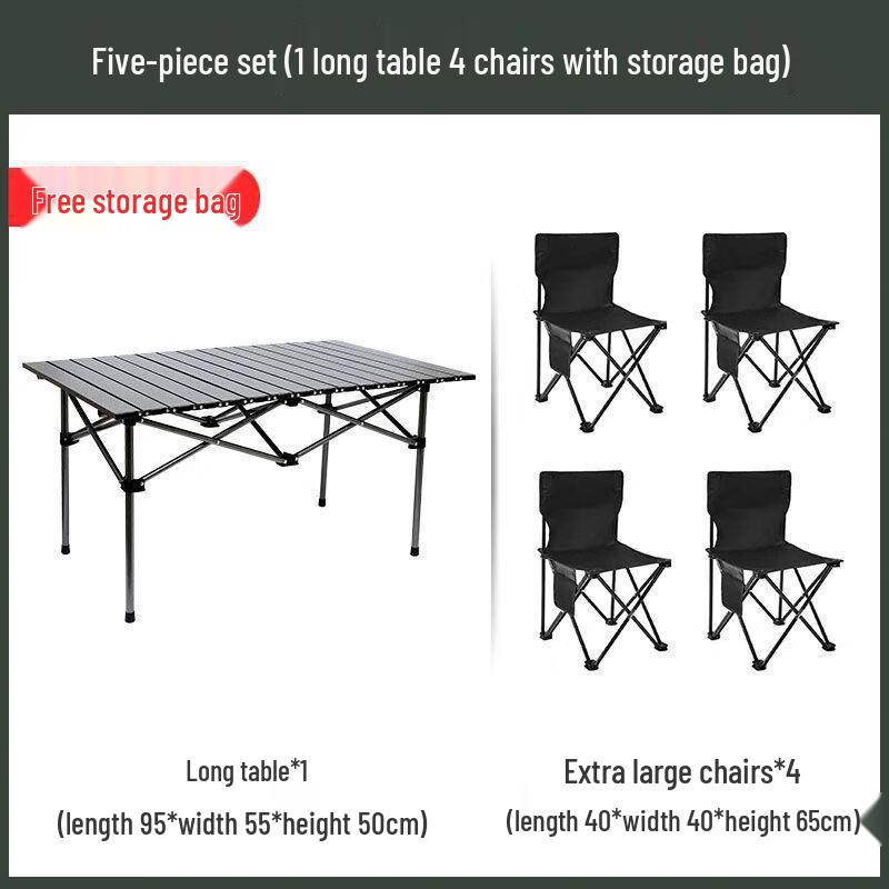 Outdoor Folding Picnic Table and Chair Set